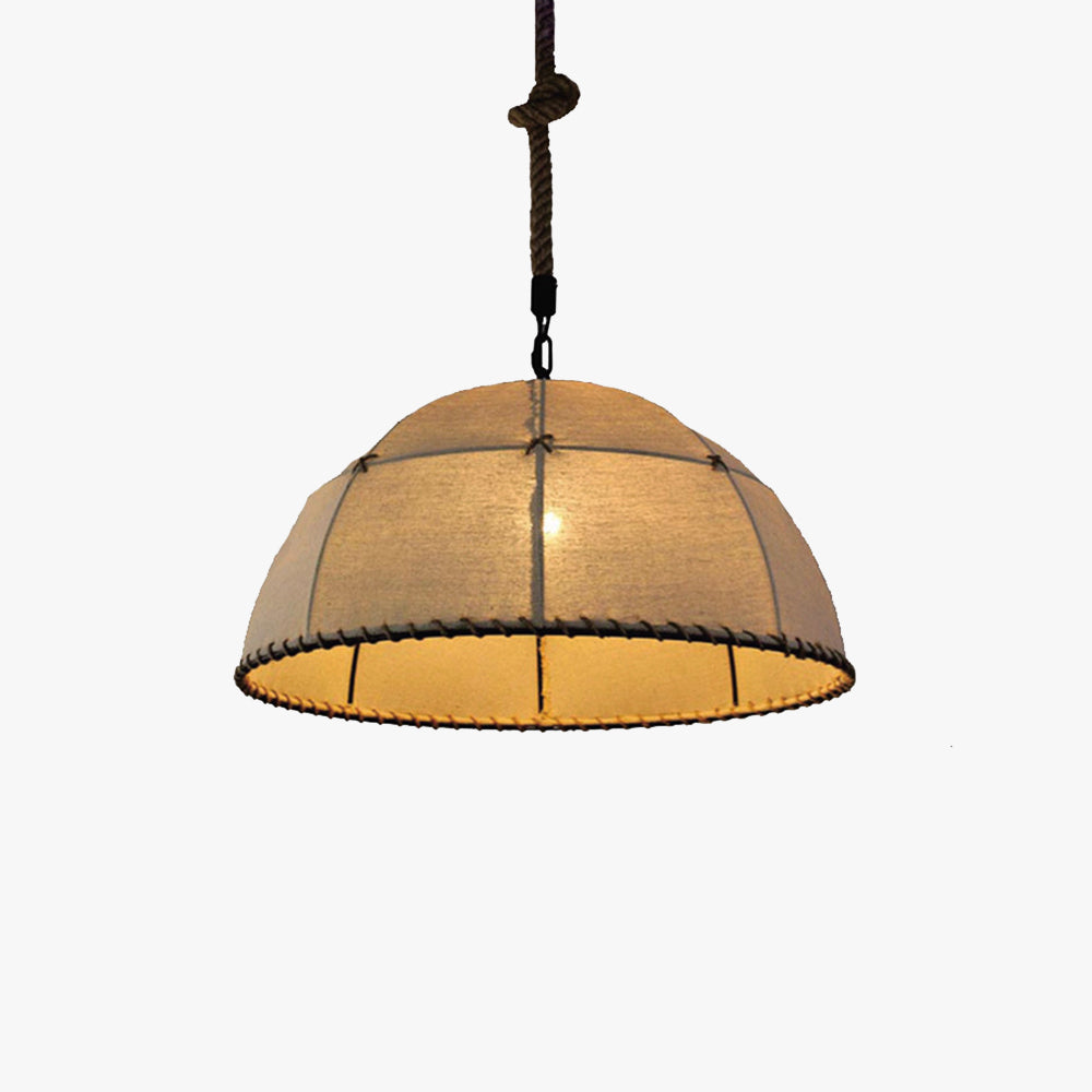 Ritta Industrial LED Pendant Light Metal Rope Bedroom - Neutral Decor