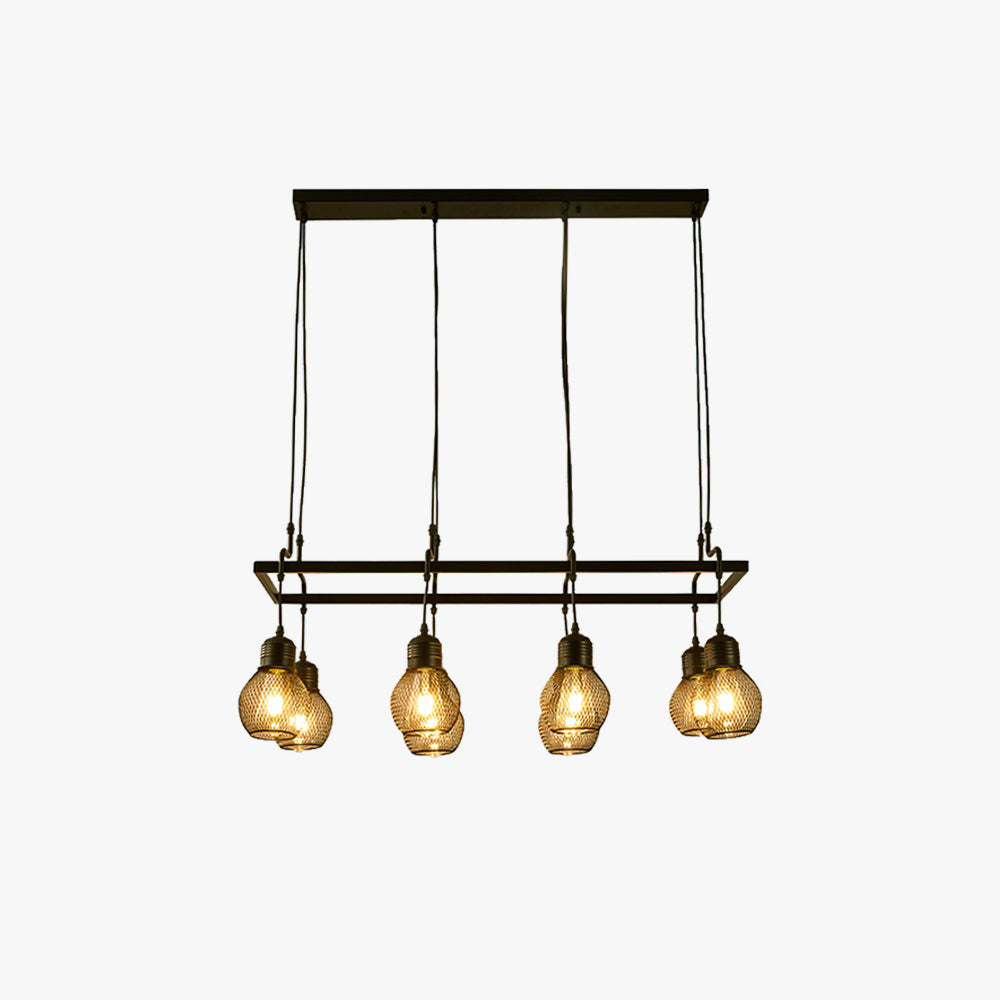 Silva Vintage Long Multihead Chandelier Dining Room/Bar/Living Room - Neutral Decor
