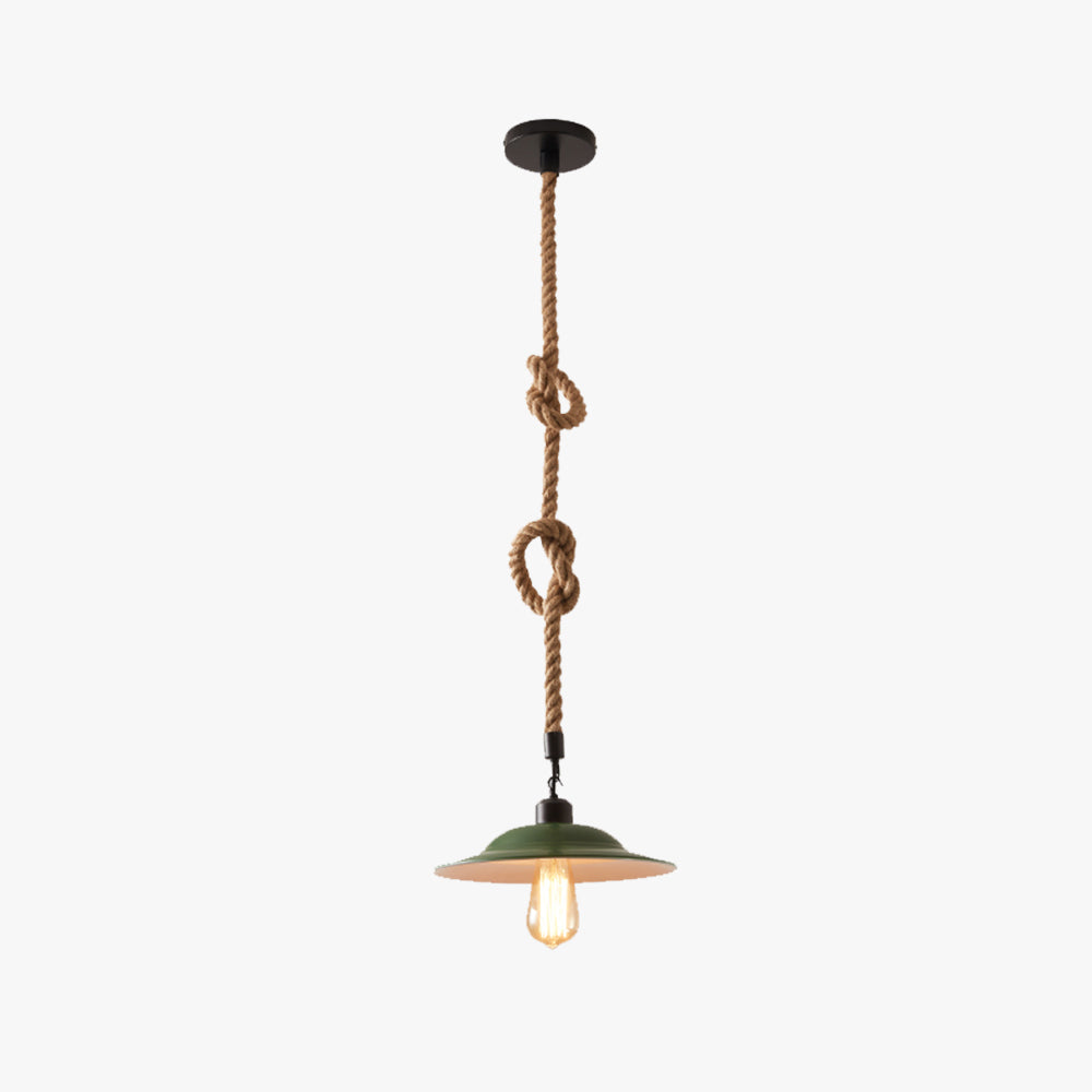 Epoch Vintage LED Pendant Light Green Metal Dining Room/Bedroom - Neutral Decor
