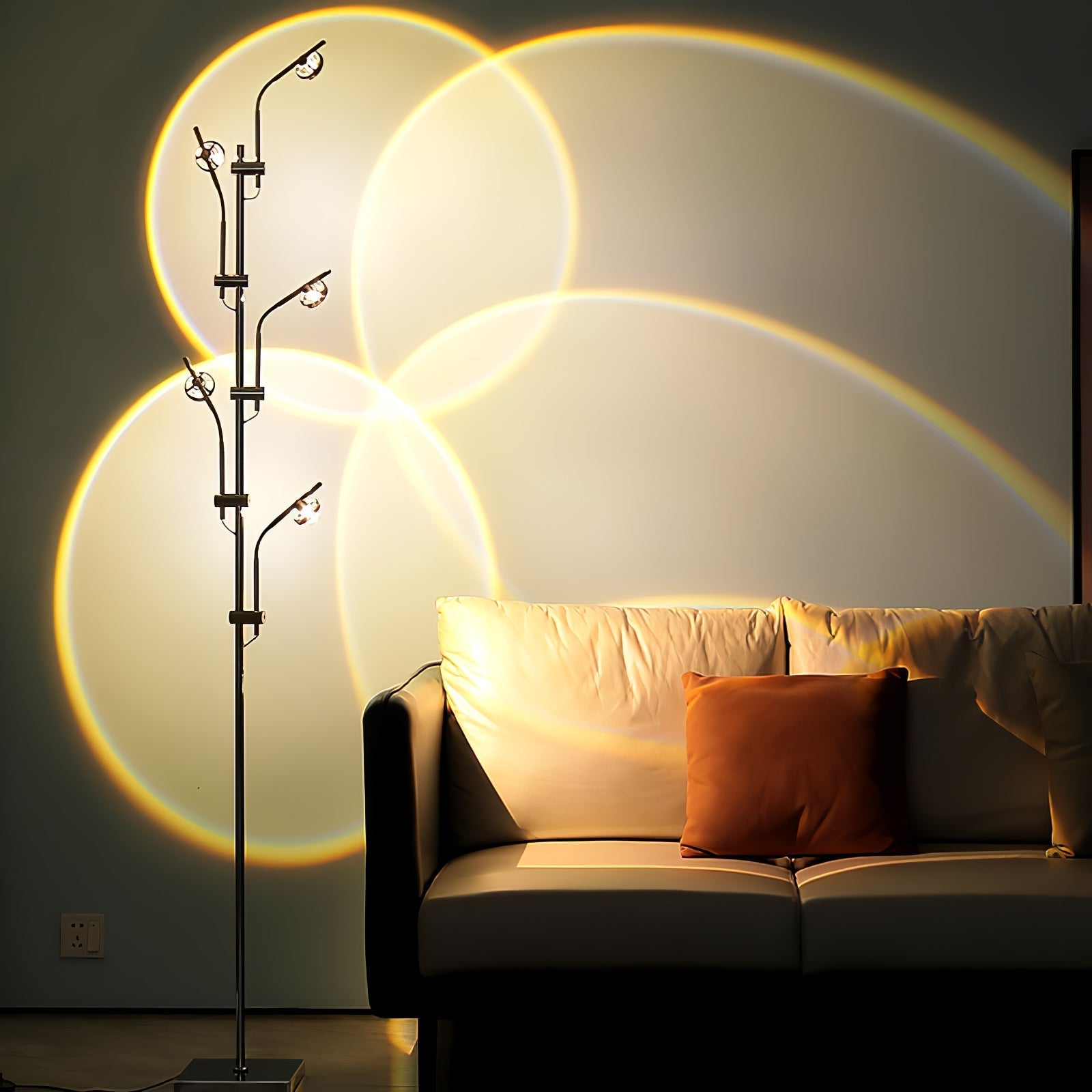 Receiv Steel Floor Lamp-Neutral Decor