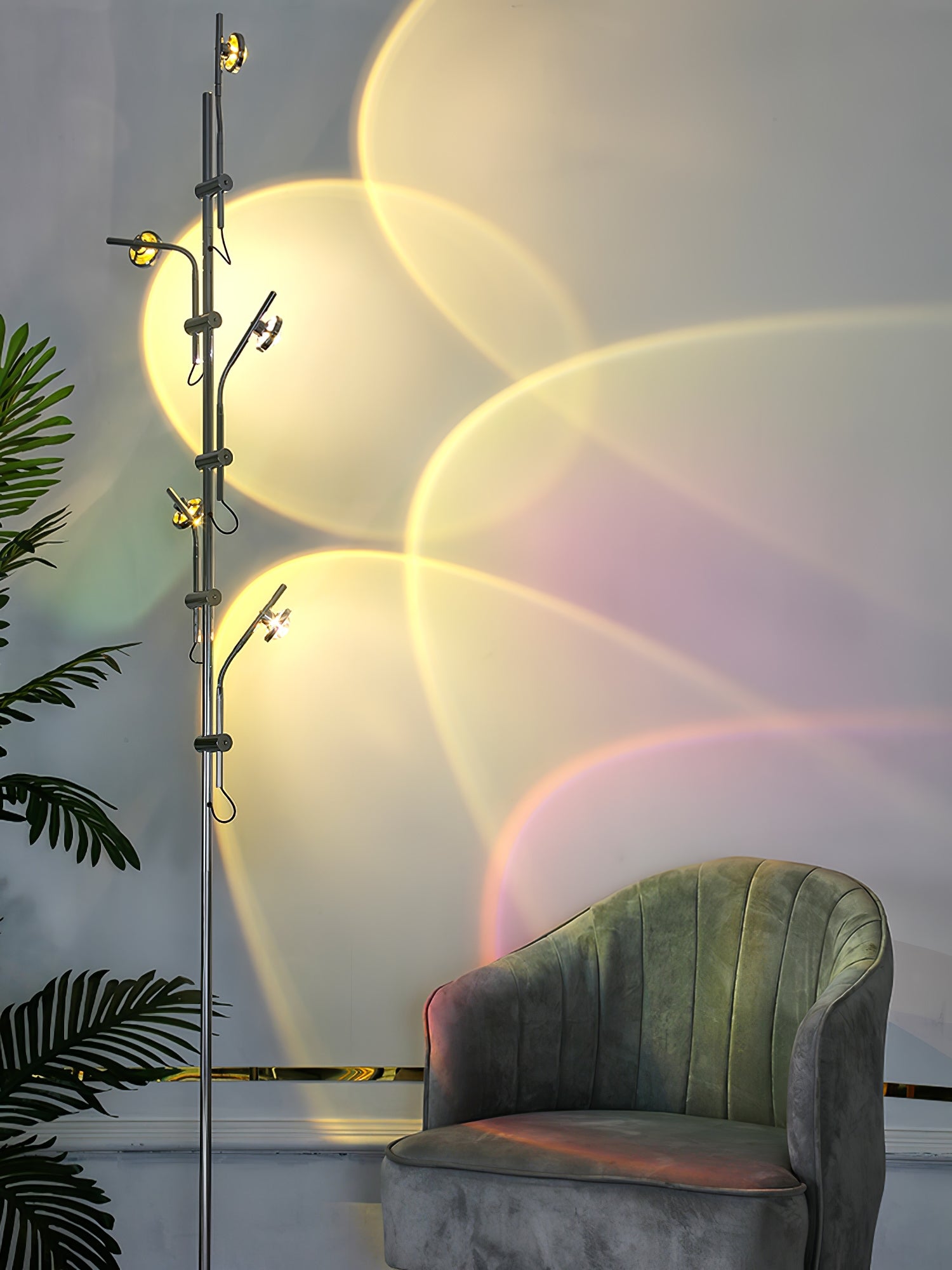 Receiv Steel Floor Lamp-Neutral Decor