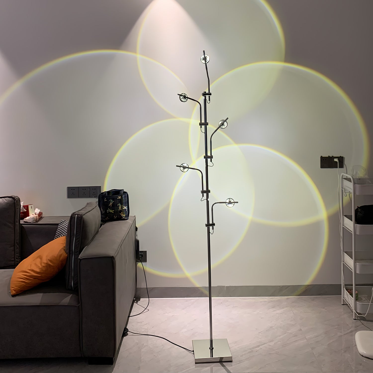 Receiv Steel Floor Lamp-Neutral Decor