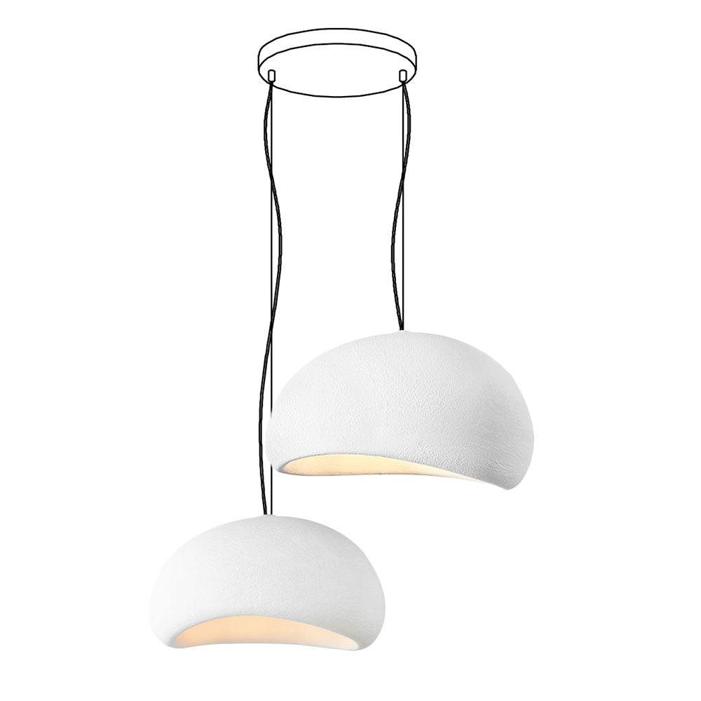 Chandelier Wabi-Sabi Pebble Cluster Organic Form Minimalist Artistic