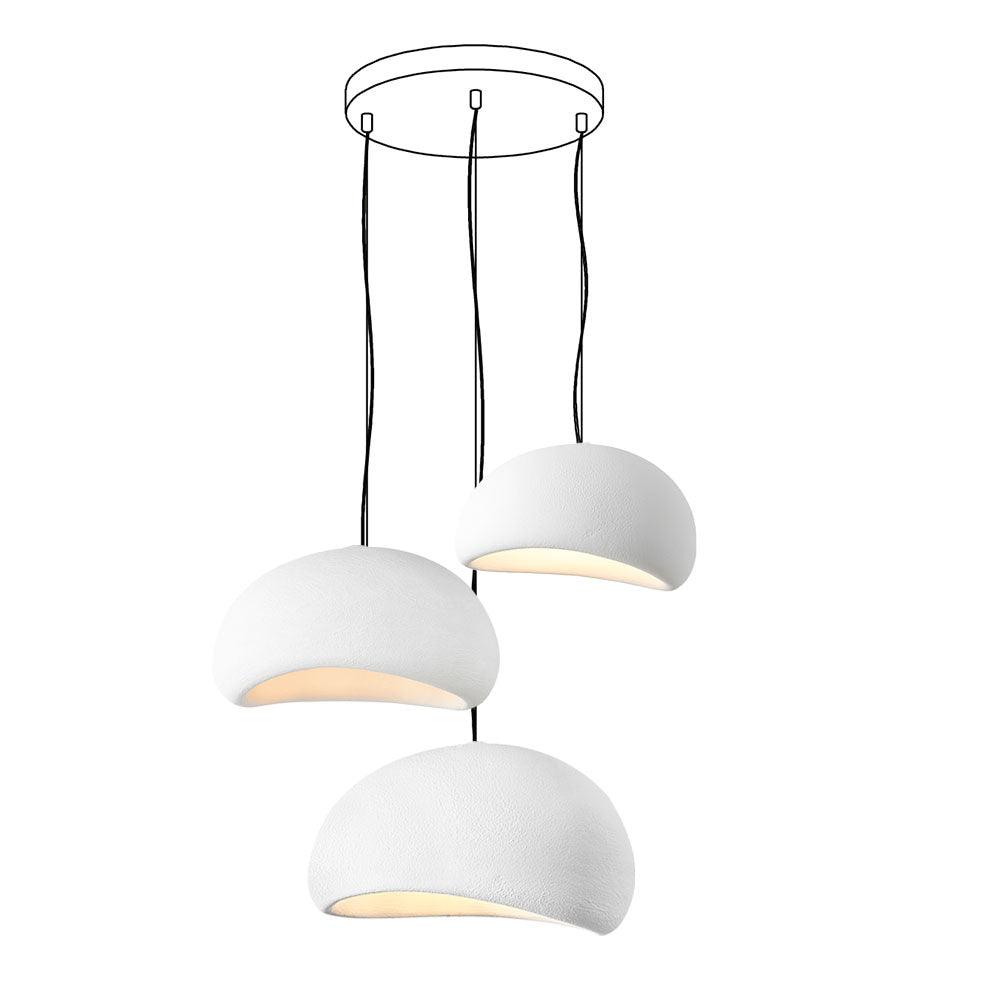 Chandelier Wabi-Sabi Pebble Cluster Organic Form Minimalist Artistic