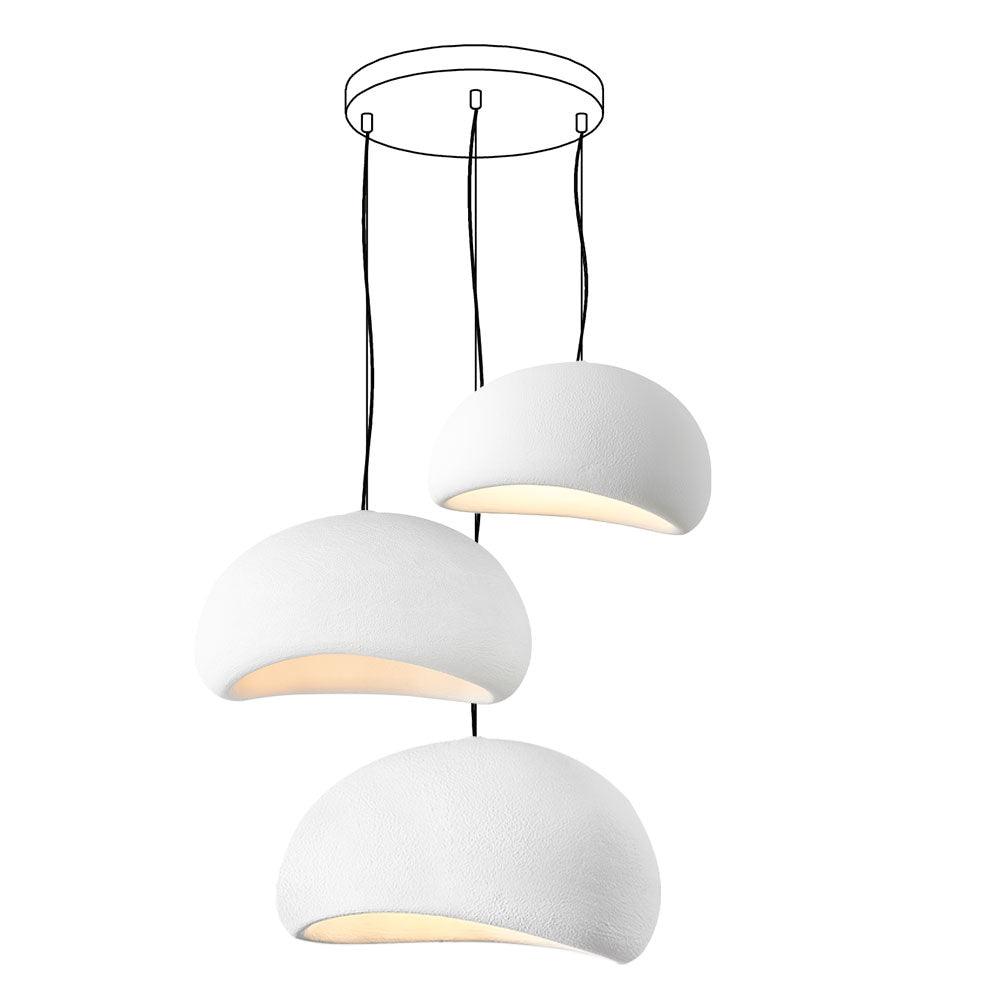 Chandelier Wabi-Sabi Pebble Cluster Organic Form Minimalist Artistic