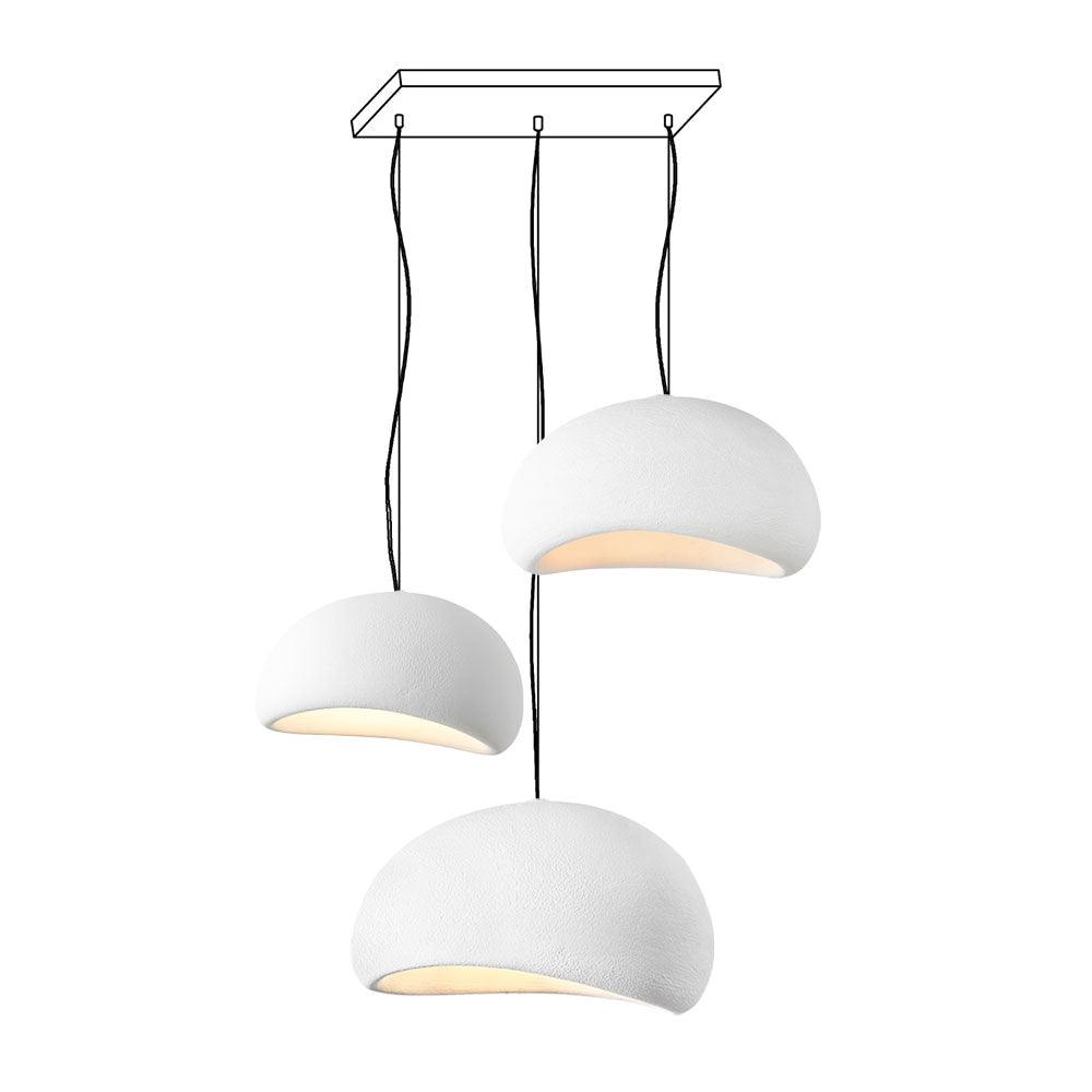 Chandelier Wabi-Sabi Pebble Cluster Organic Form Minimalist Artistic