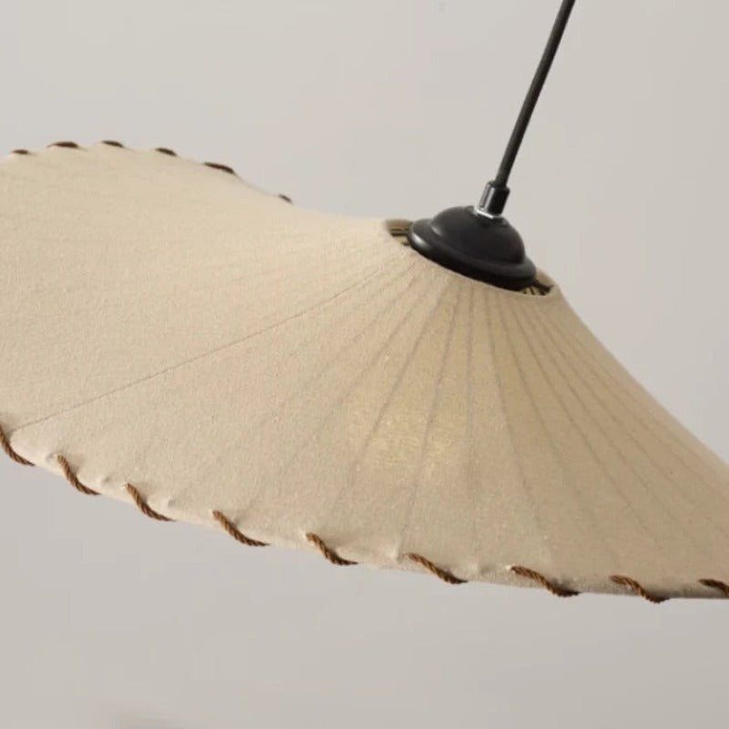 Avi Wabi-Sabi Retro LED Pendant Light Fabric/Metal Dining/Living Room - Neutral Decor