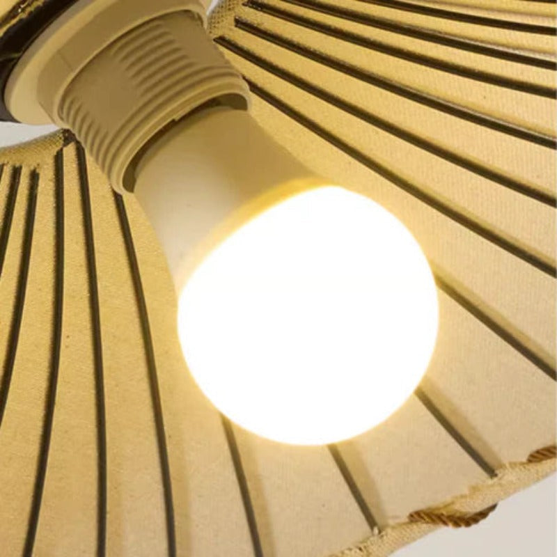 Avi Wabi-Sabi Retro LED Pendant Light Fabric/Metal Dining/Living Room - Neutral Decor