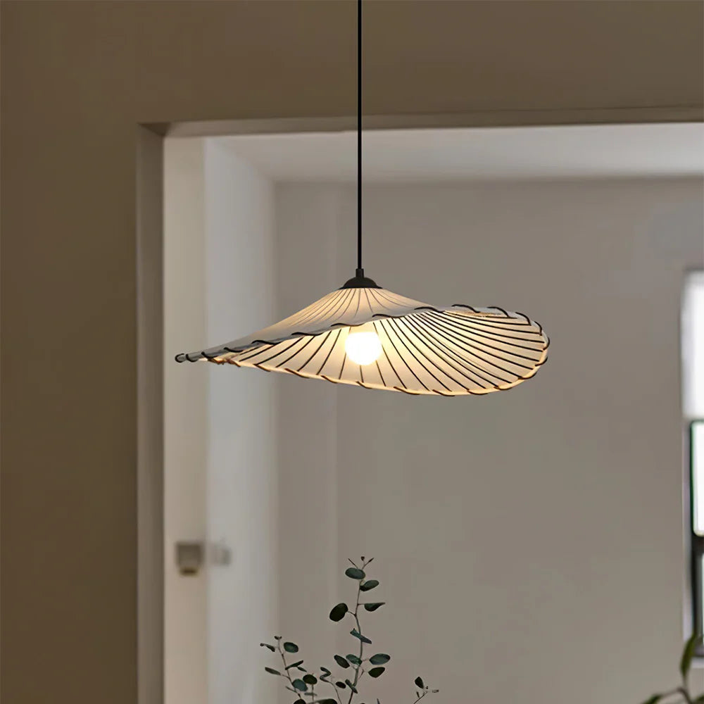 Avi Wabi-Sabi Retro LED Pendant Light Fabric/Metal Dining/Living Room - Neutral Decor