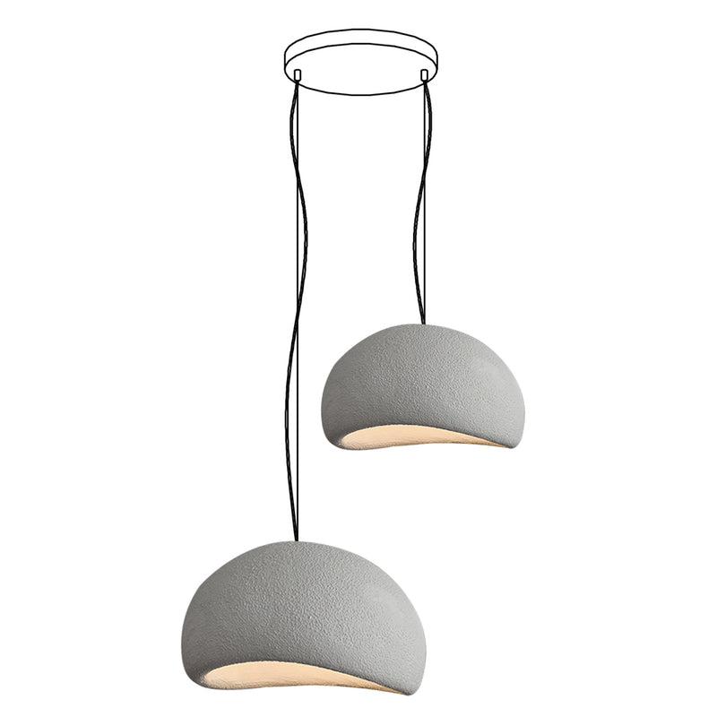 Lustra Chandelier Rough Combination Wabi-Sabi-Neutral Decor