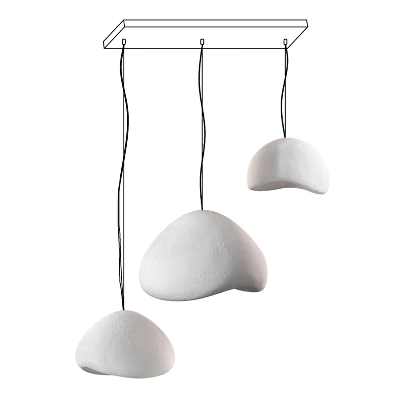 Lustra Chandelier Rough Combination Wabi-Sabi-Neutral Decor