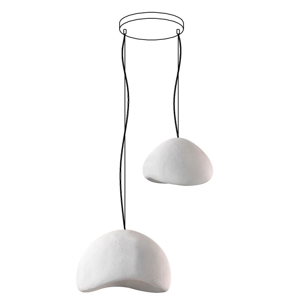 Lustra Chandelier Rough Combination Wabi-Sabi-Neutral Decor