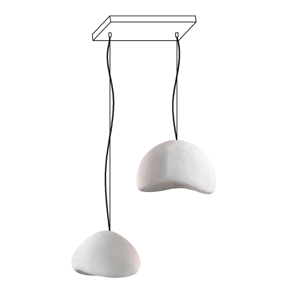 Lustra Chandelier Rough Combination Wabi-Sabi-Neutral Decor