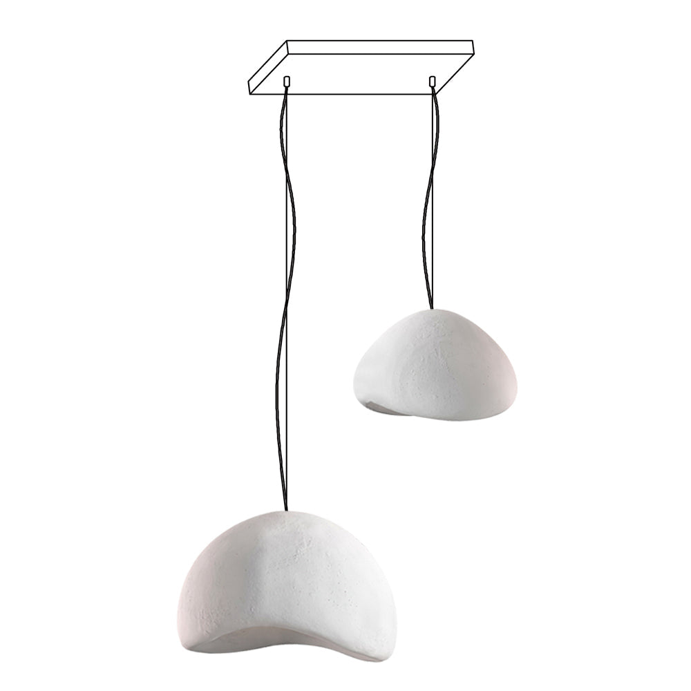 Lustra Chandelier Rough Combination Wabi-Sabi-Neutral Decor