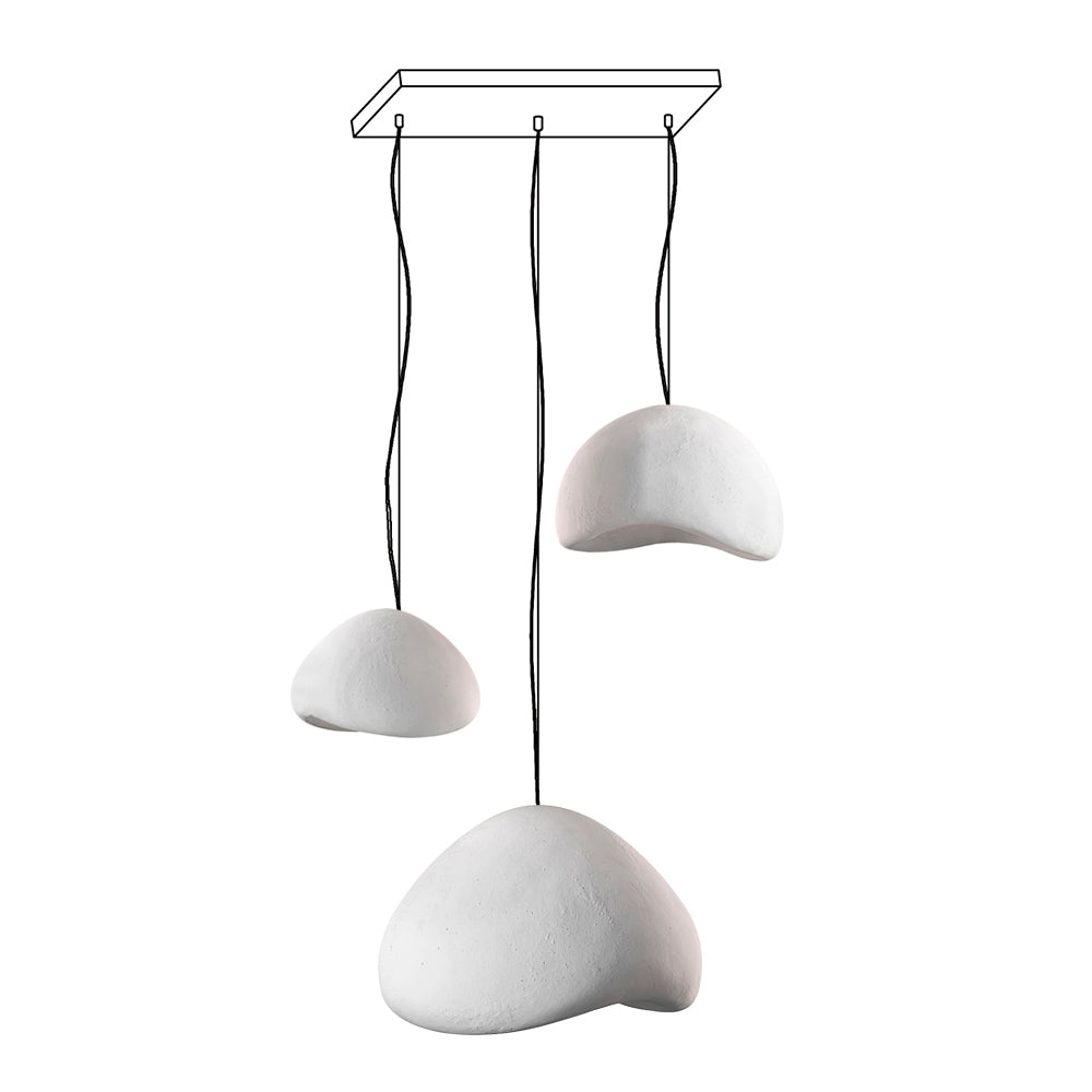 Lustra Chandelier Rough Combination Wabi-Sabi-Neutral Decor
