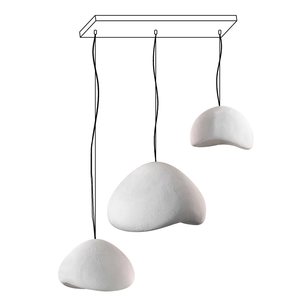 Lustra Chandelier Rough Combination Wabi-Sabi-Neutral Decor