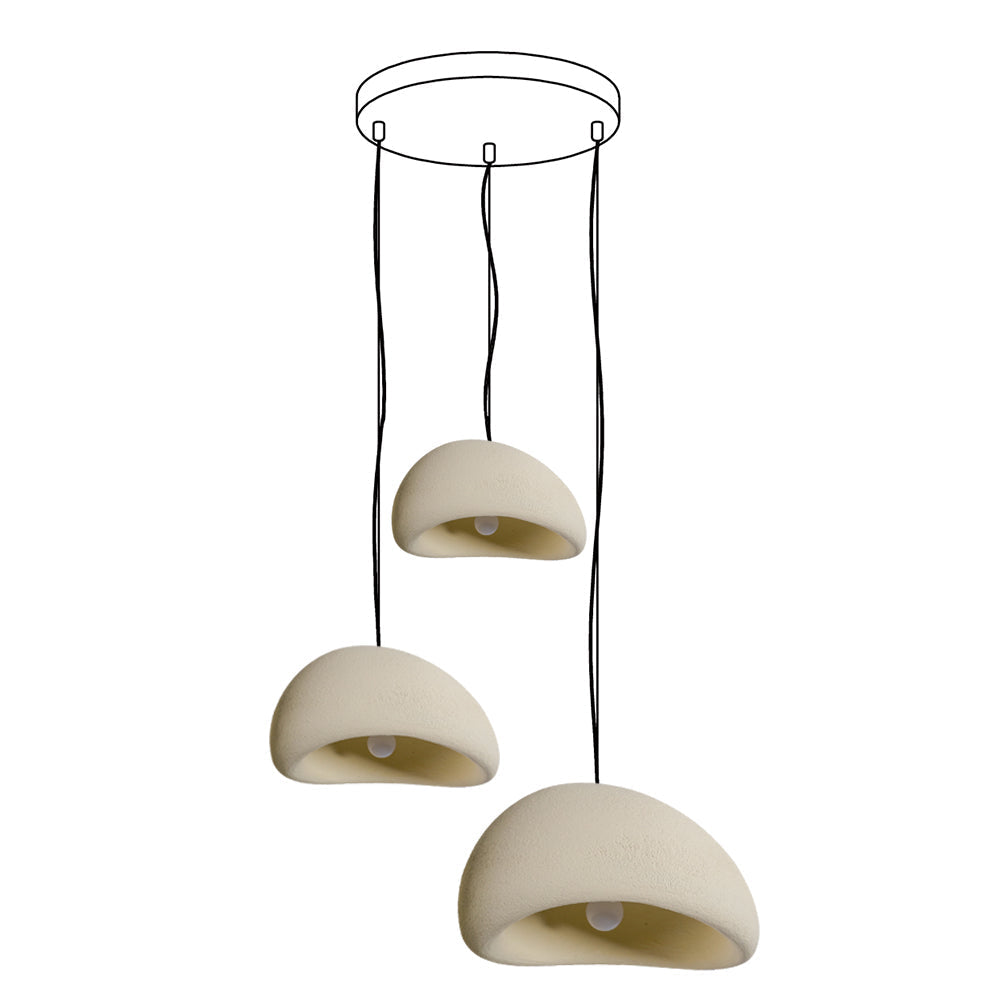 Lustra Chandelier Rough Combination Wabi-Sabi-Neutral Decor