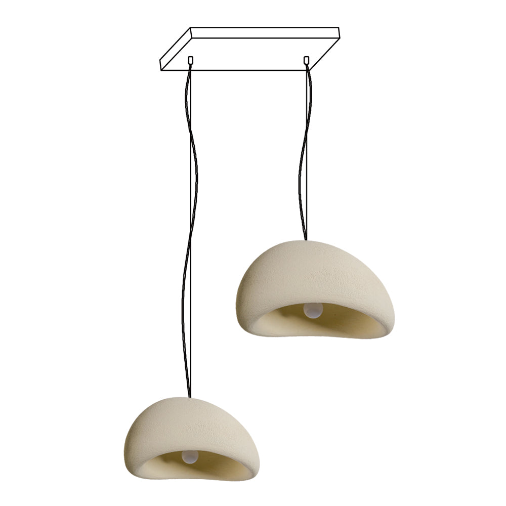 Lustra Chandelier Rough Combination Wabi-Sabi-Neutral Decor