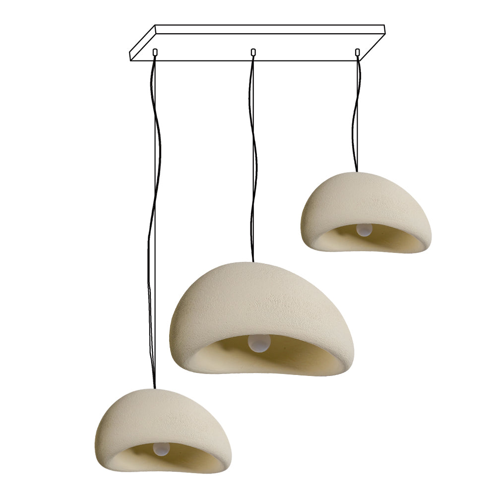Lustra Chandelier Rough Combination Wabi-Sabi-Neutral Decor