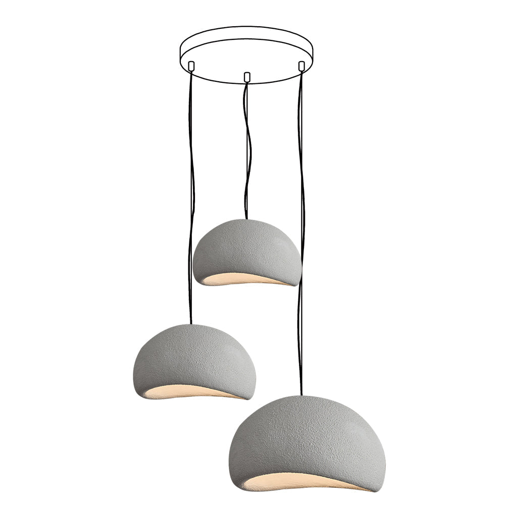 Lustra Chandelier Rough Combination Wabi-Sabi-Neutral Decor