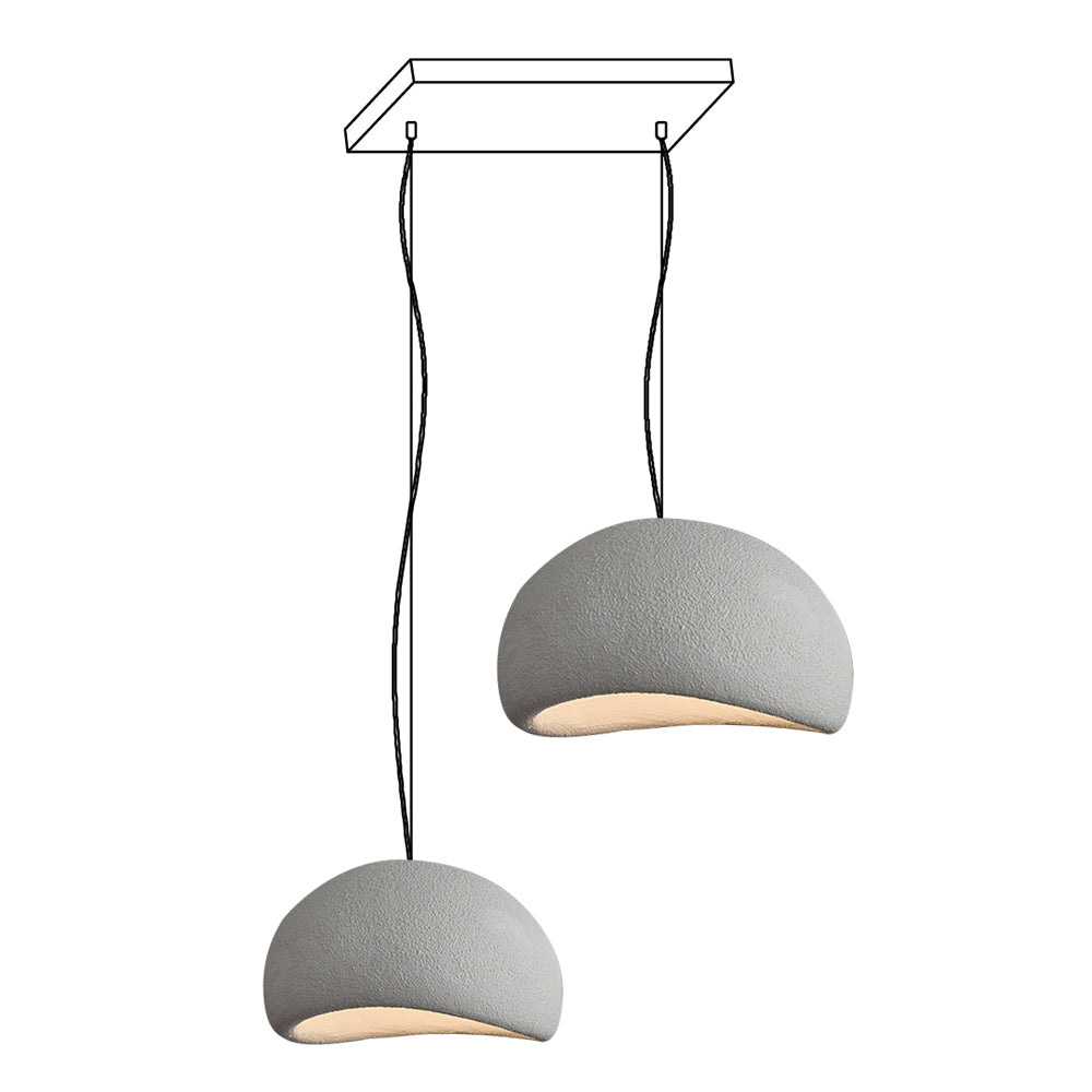 Lustra Chandelier Rough Combination Wabi-Sabi-Neutral Decor