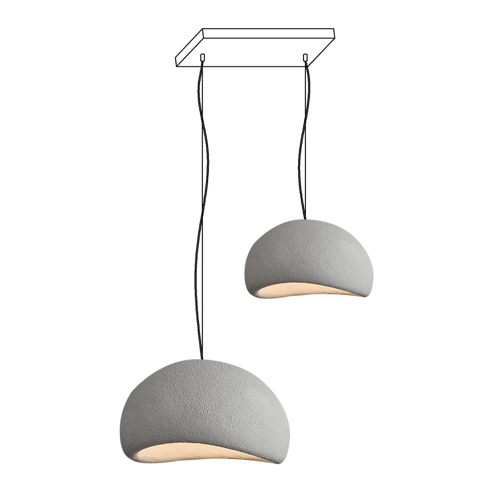 Lustra Chandelier Rough Combination Wabi-Sabi-Neutral Decor