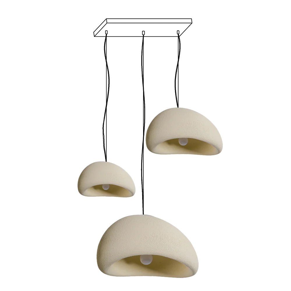 Lustra Chandelier Rough Combination Wabi-Sabi-Neutral Decor