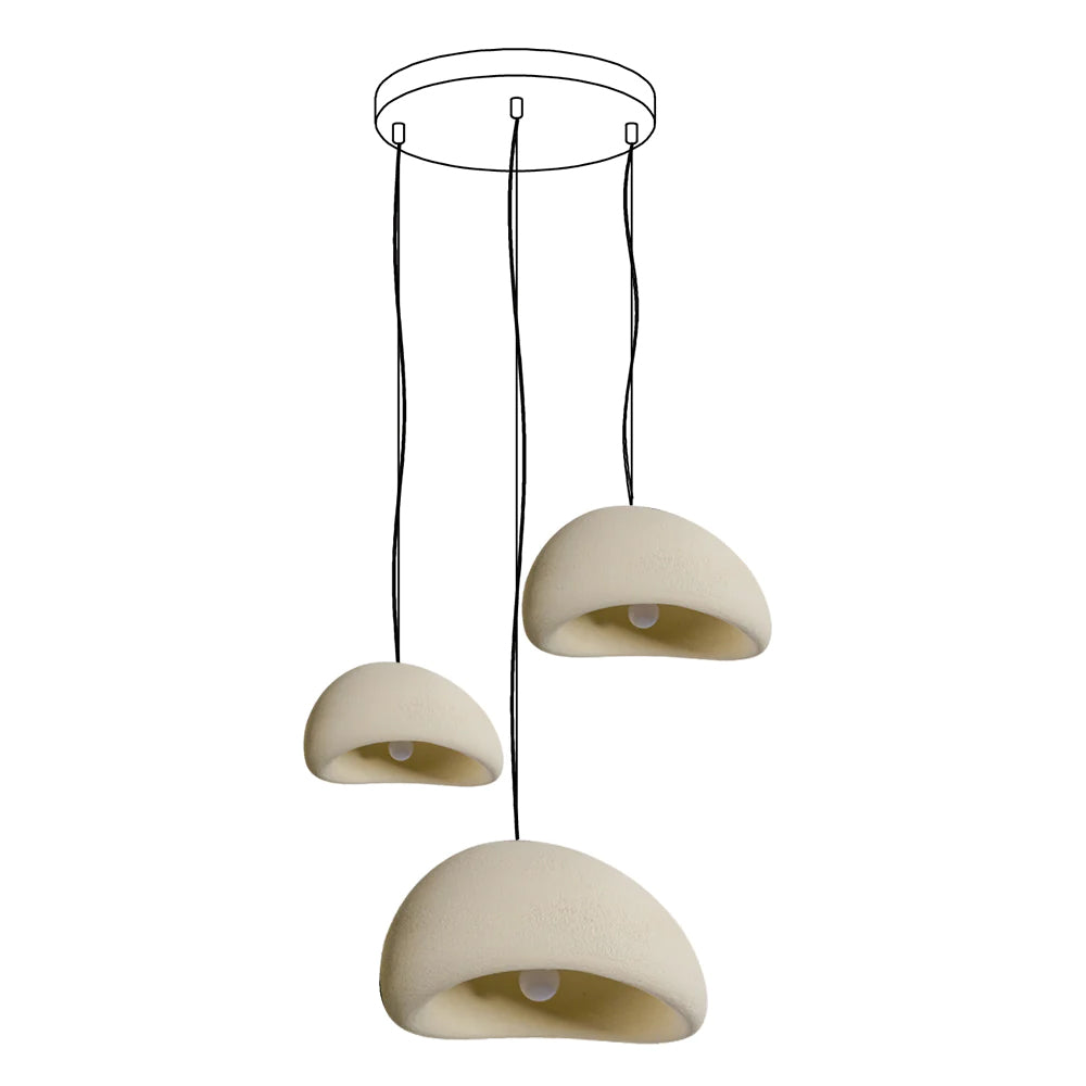Lustra Chandelier Rough Combination Wabi-Sabi-Neutral Decor