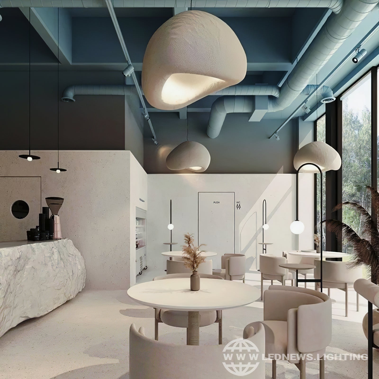 Lustra Chandelier Rough Combination Wabi-Sabi-Neutral Decor