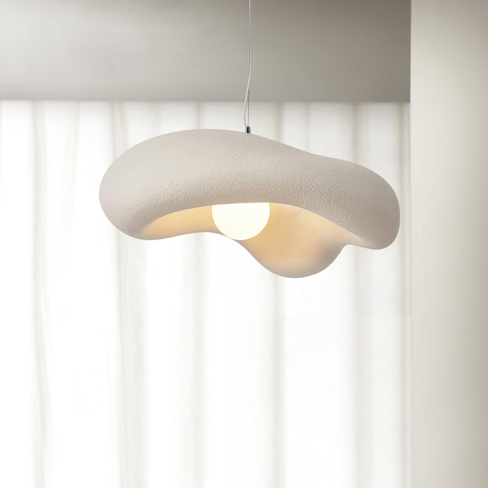 Pendant Lamp Resin in Organic Shape for Modern Interiors Natural