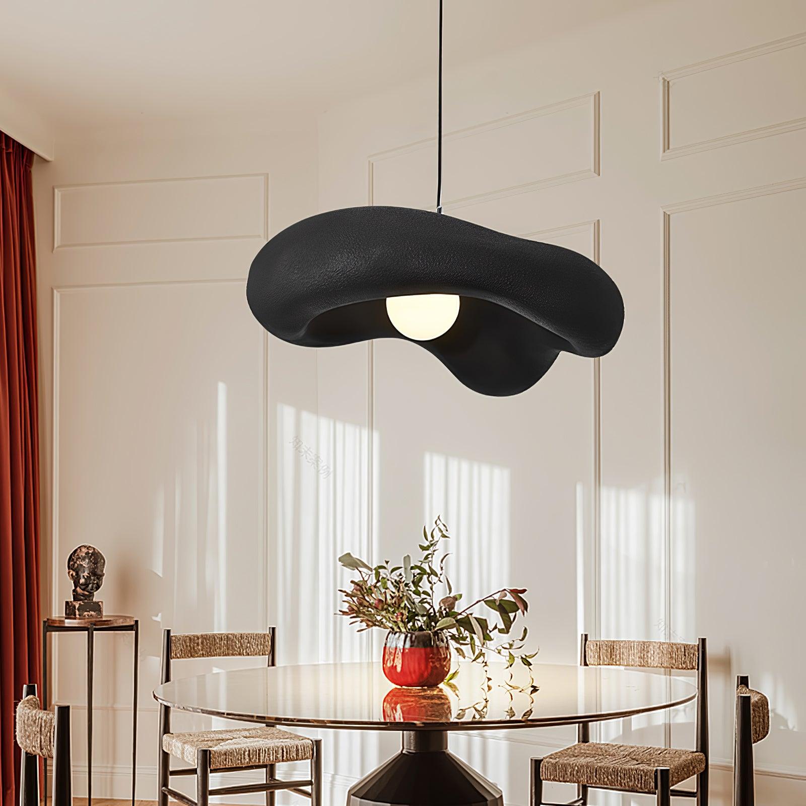 Pendant Lamp Resin in Organic Shape for Modern Interiors Natural
