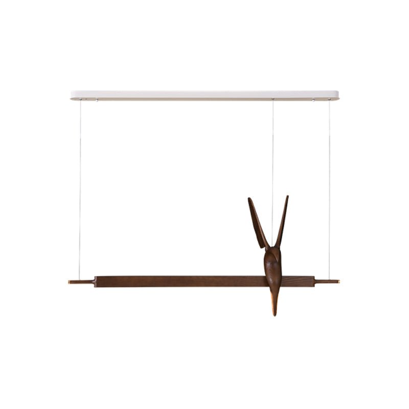 Varinisra Sculptural Oak Pendant Light-Neutral Decor