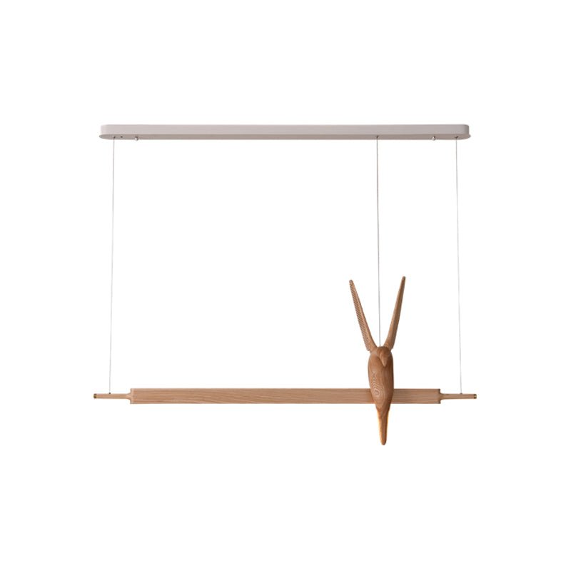 Varinisra Sculptural Oak Pendant Light-Neutral Decor