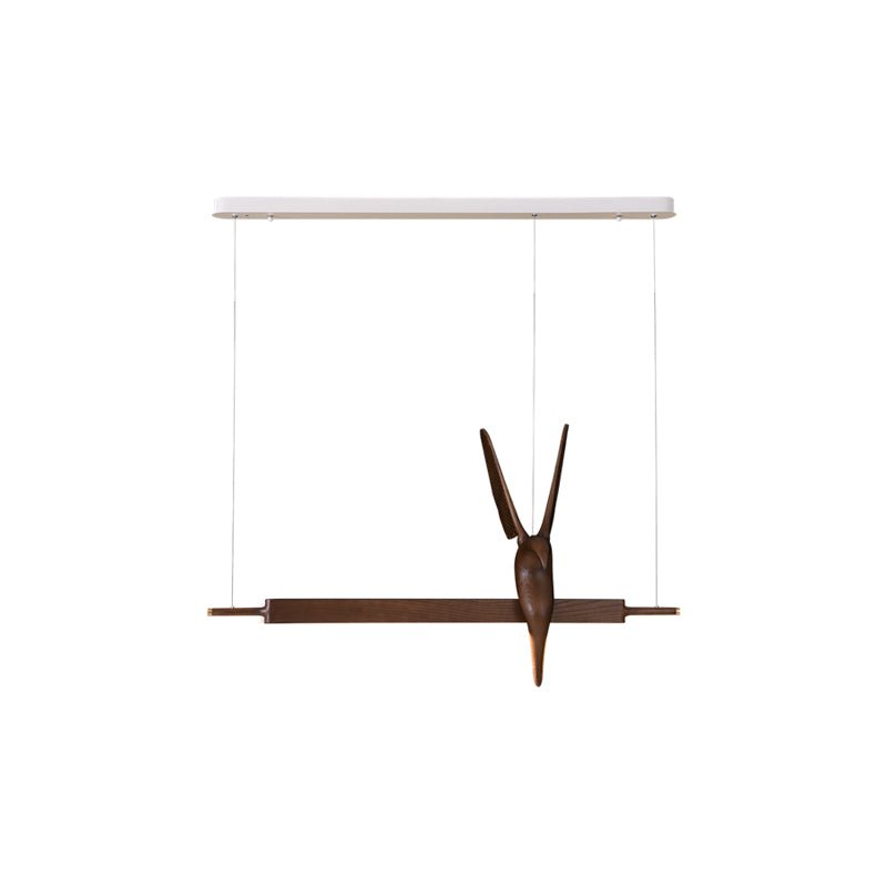 Varinisra Sculptural Oak Pendant Light-Neutral Decor