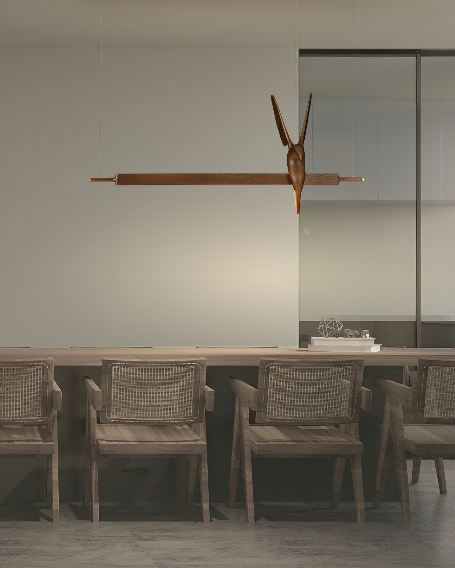 Varinisra Sculptural Oak Pendant Light-Neutral Decor
