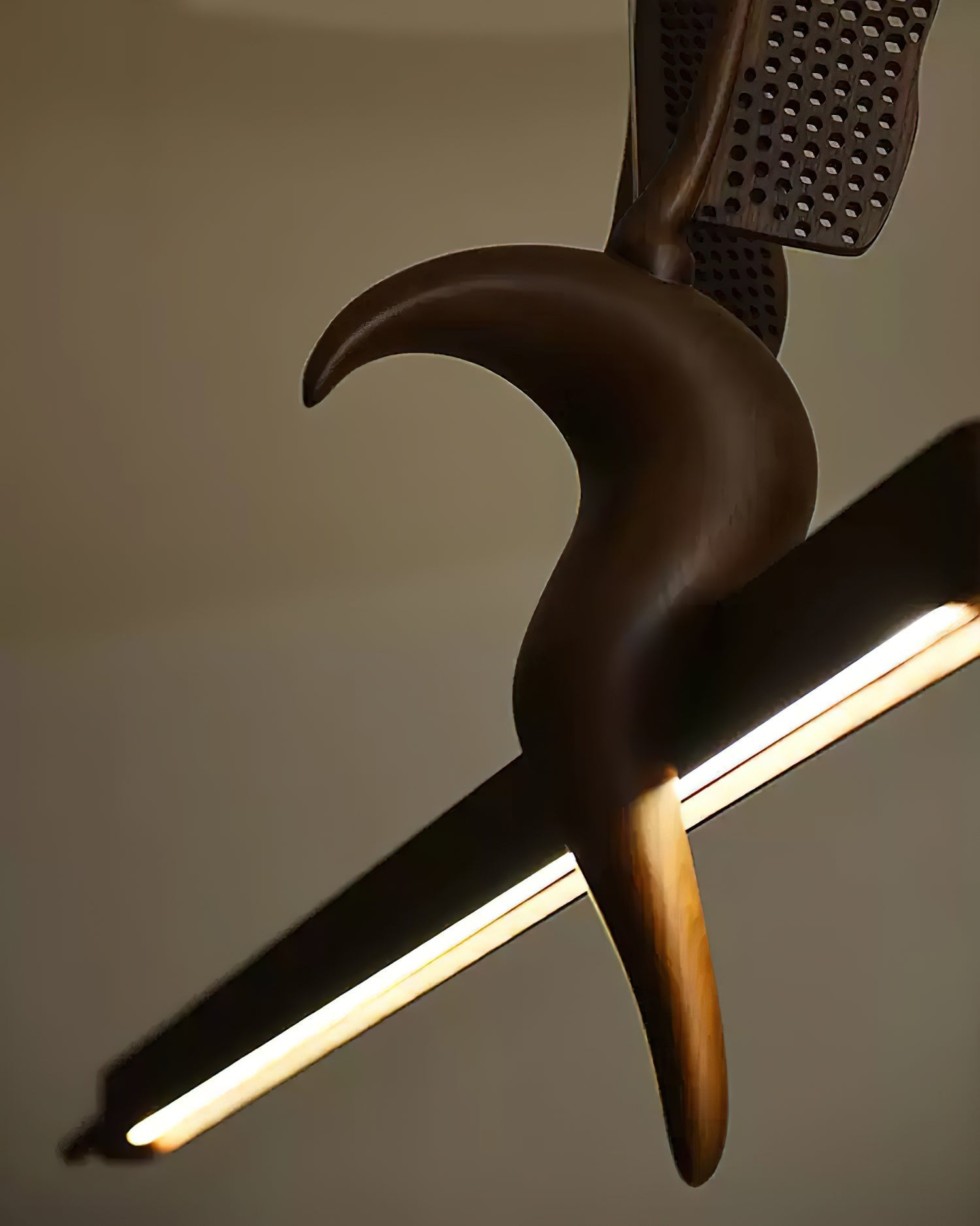 Varinisra Sculptural Oak Pendant Light-Neutral Decor