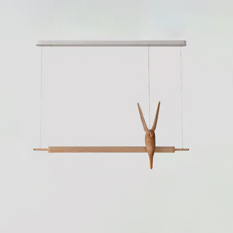 Varinisra Sculptural Oak Pendant Light-Neutral Decor