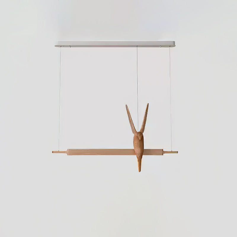 Varinisra Sculptural Oak Pendant Light-Neutral Decor