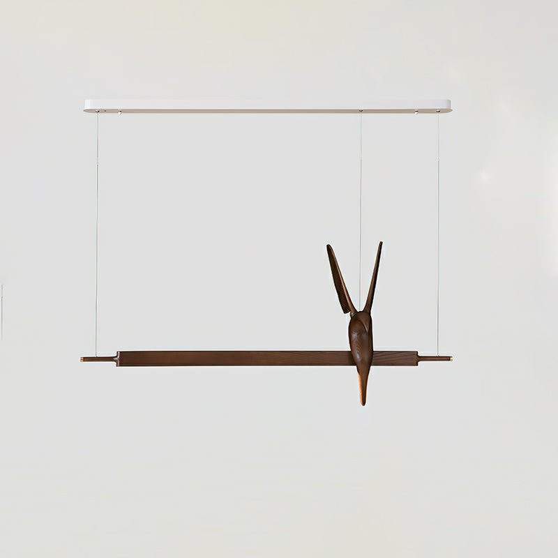 Varinisra Sculptural Oak Pendant Light-Neutral Decor