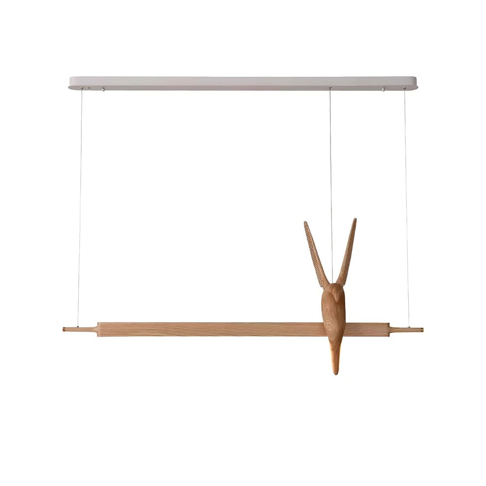 Varinisra Sculptural Oak Pendant Light-Neutral Decor