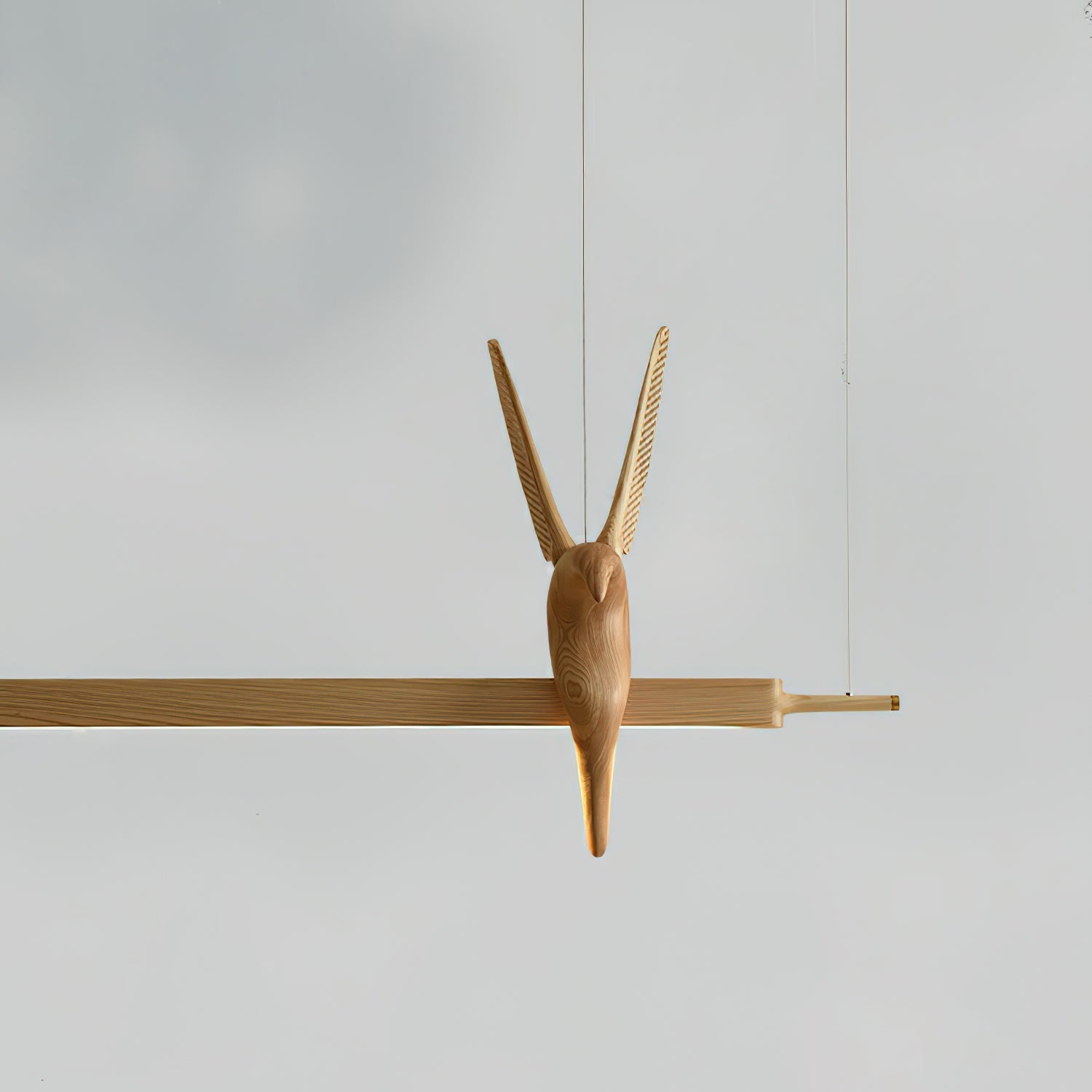 Varinisra Sculptural Oak Pendant Light-Neutral Decor