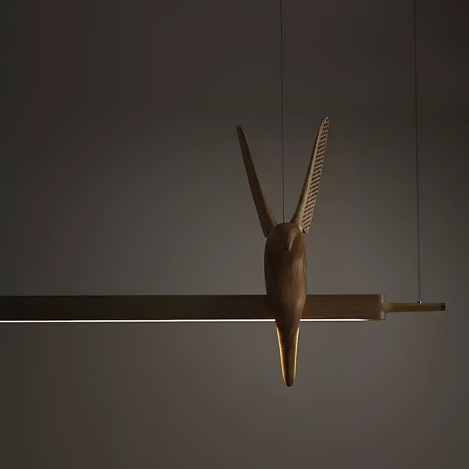 Varinisra Sculptural Oak Pendant Light-Neutral Decor