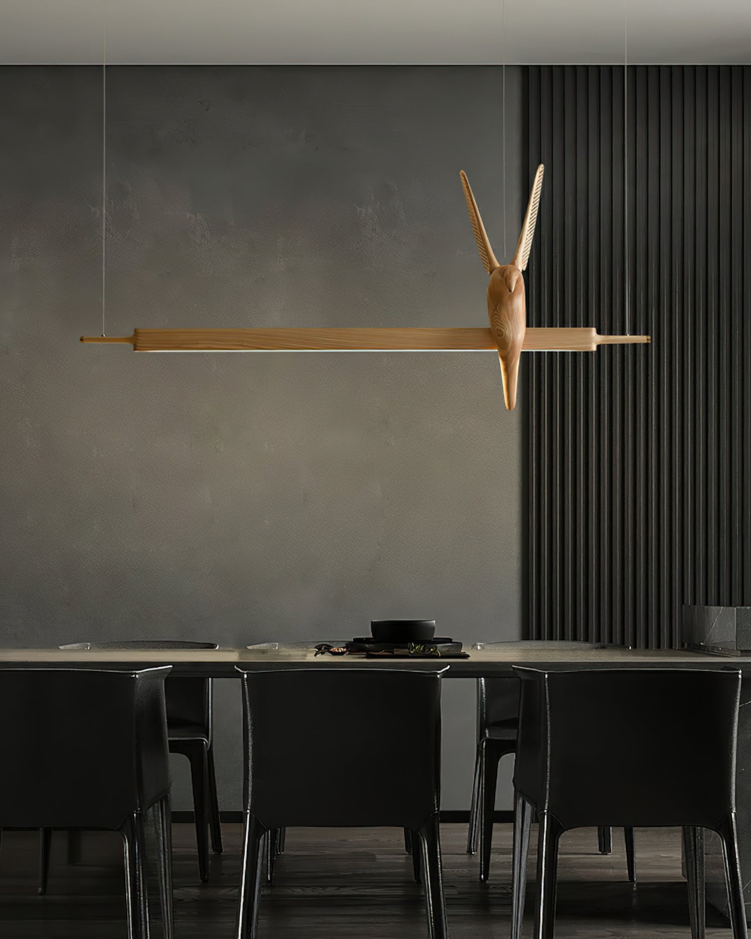 Varinisra Sculptural Oak Pendant Light-Neutral Decor