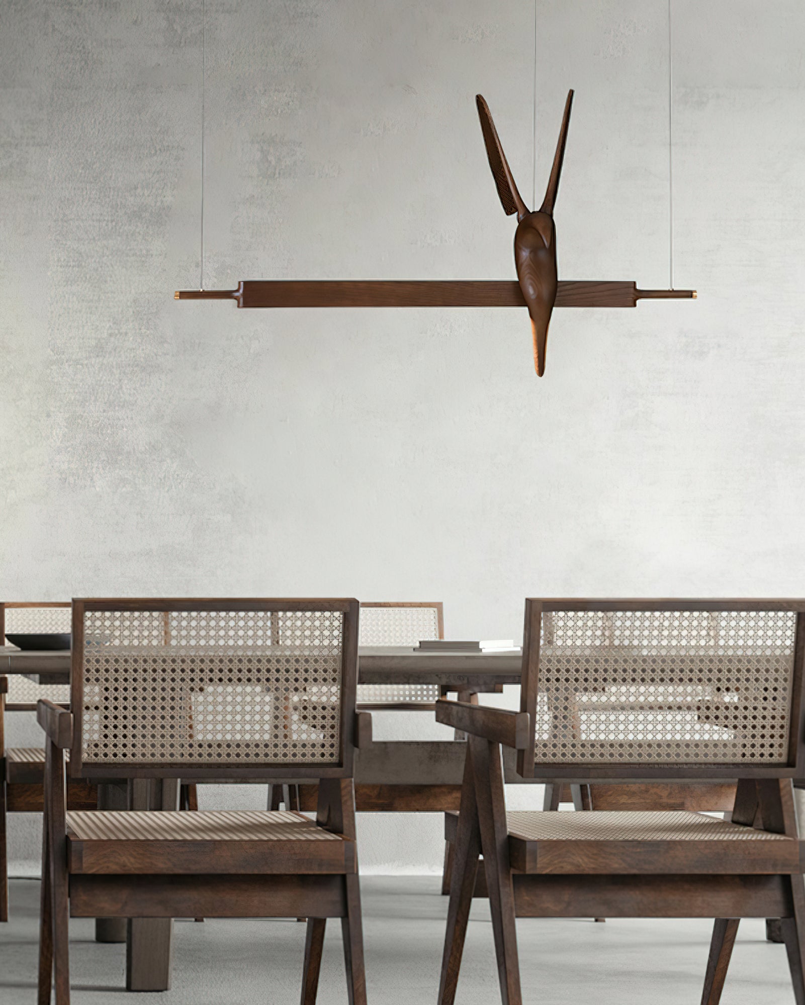 Varinisra Sculptural Oak Pendant Light-Neutral Decor