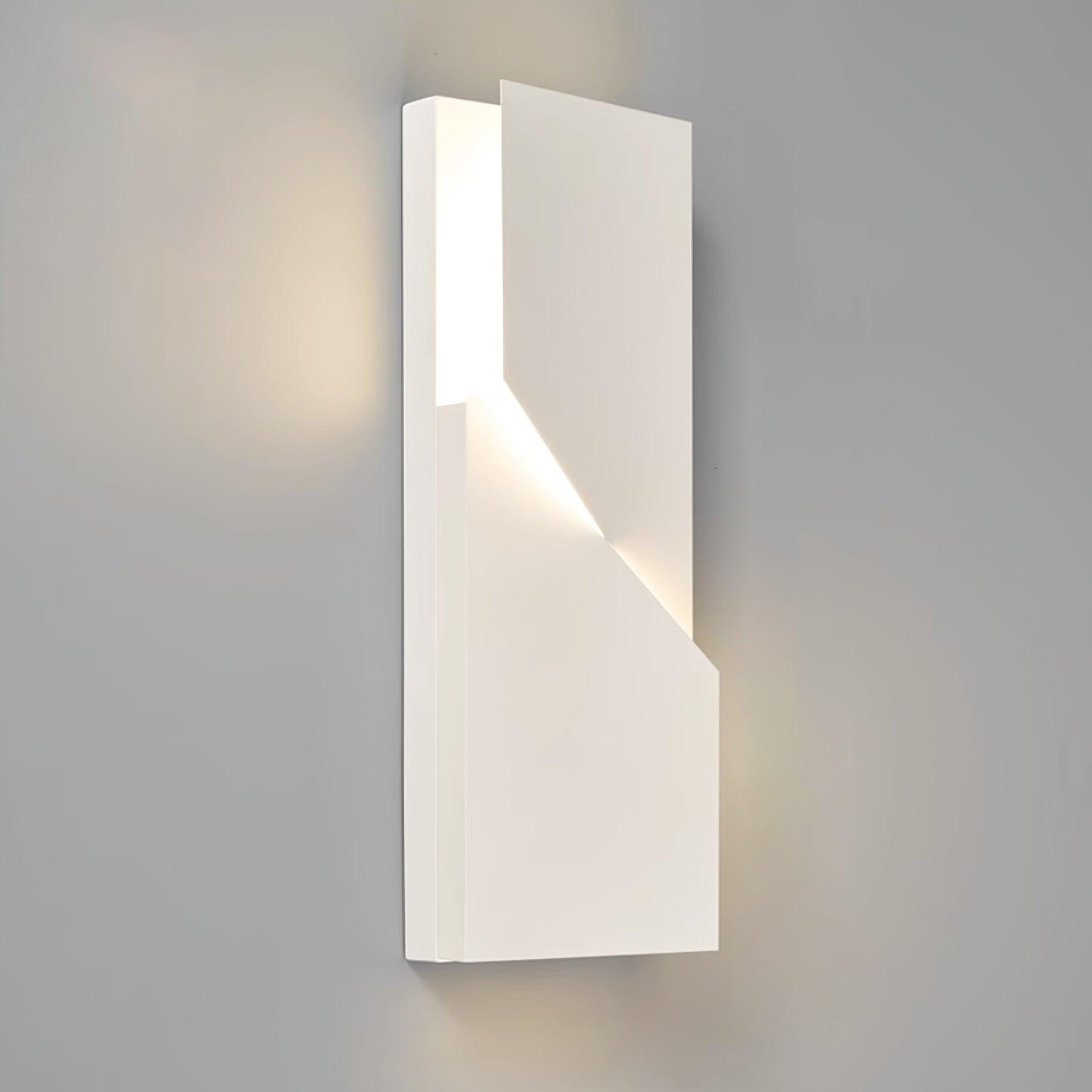 Wall Lamp 3D Geometric Panels Layered Light Art Remote Dimming Modern