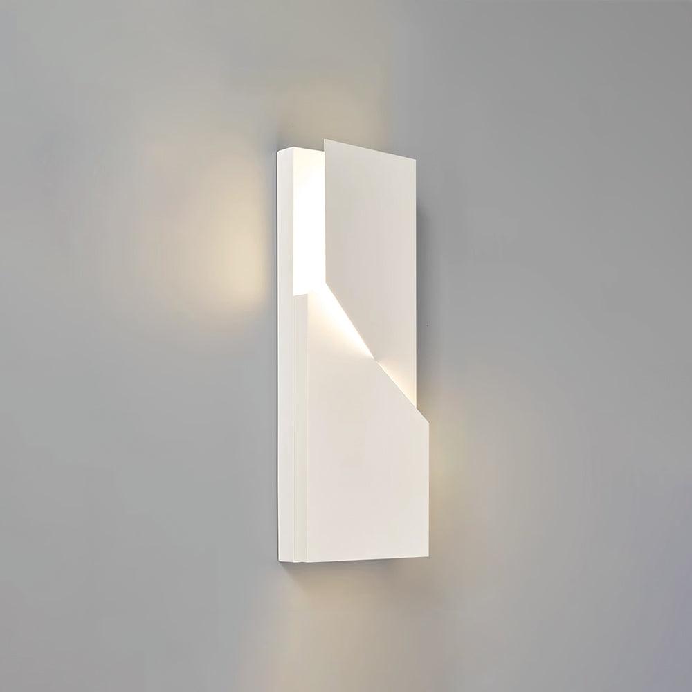 Wall Lamp 3D Geometric Panels Layered Light Art Remote Dimming Modern