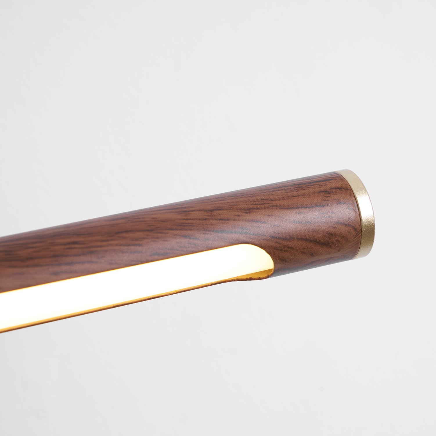 Walnut Color Linear Adjustable Wall Light-Neutral Decor