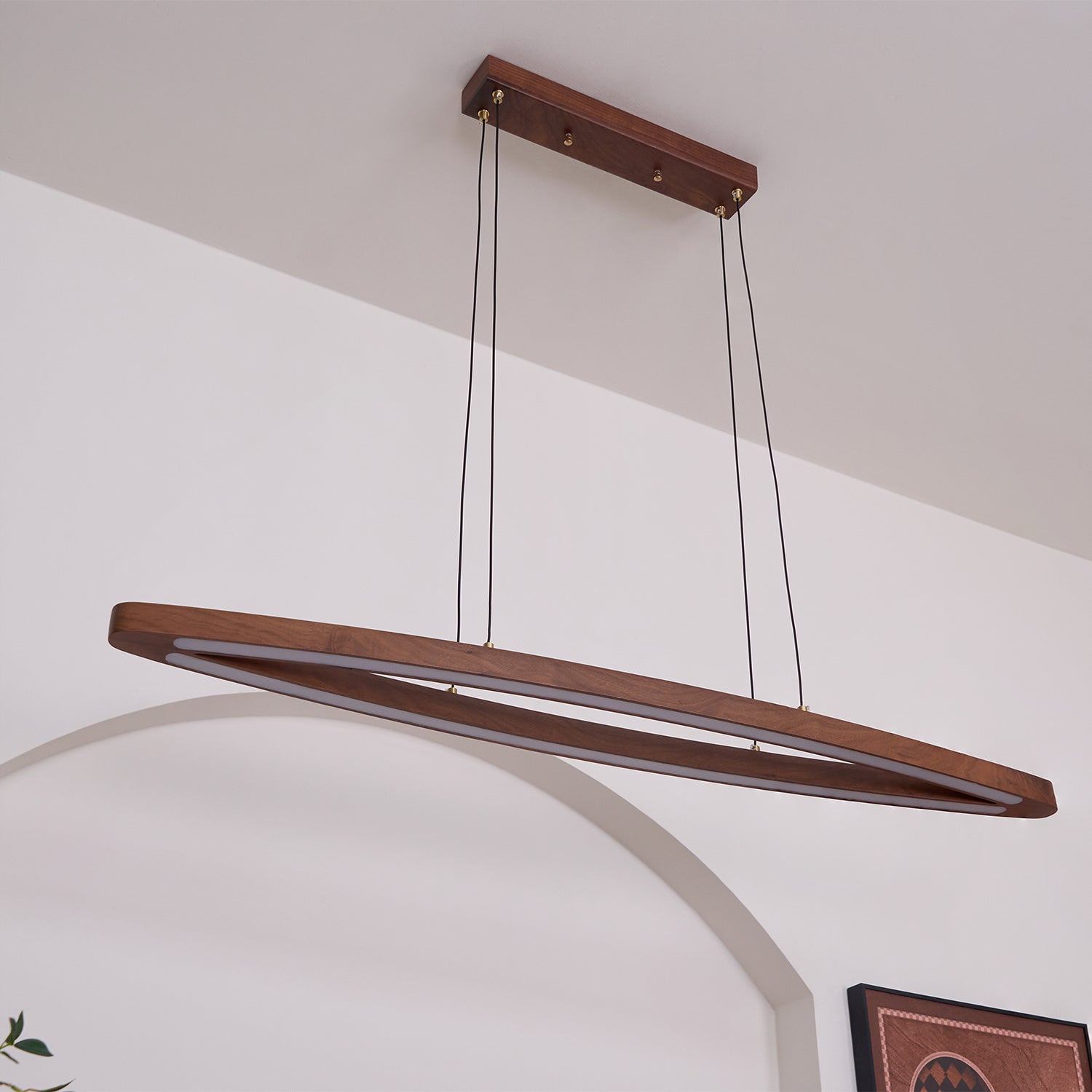 Hylan Wood Minimalist Pendant Lamp-Neutral Decor