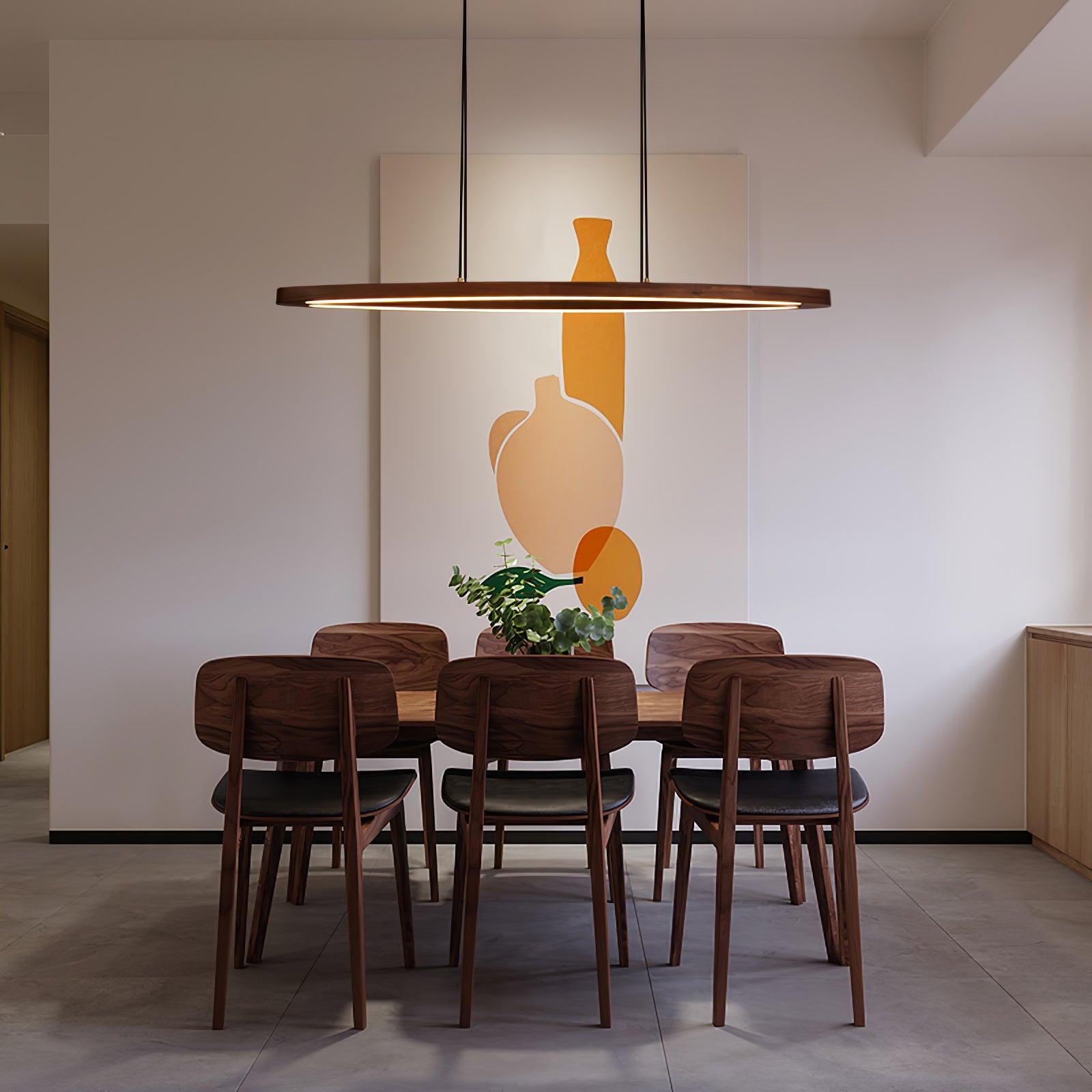 Hylan Wood Minimalist Pendant Lamp-Neutral Decor