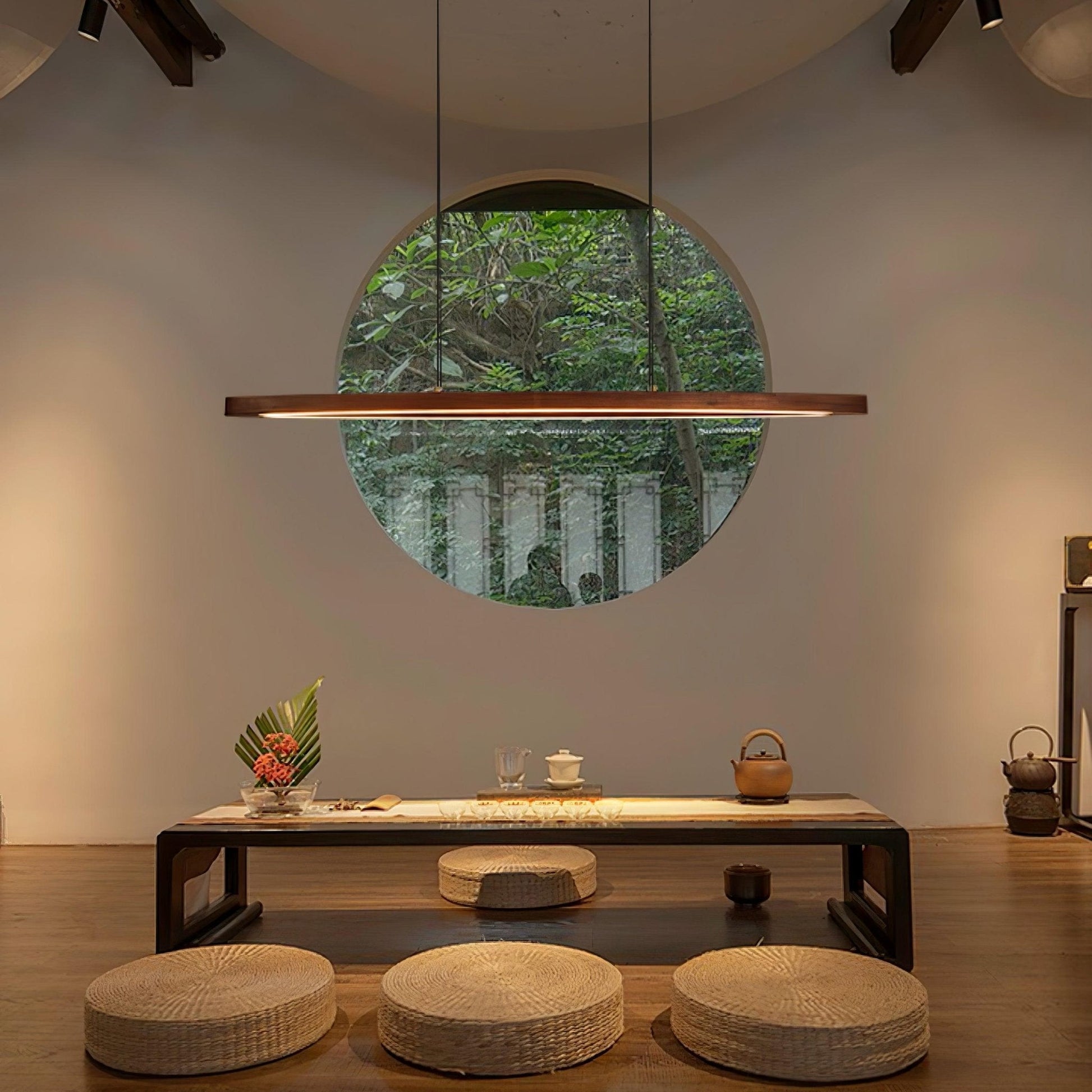 Hylan Wood Minimalist Pendant Lamp-Neutral Decor